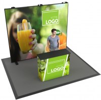 Stand cadre tissu 9m² pour salon événement